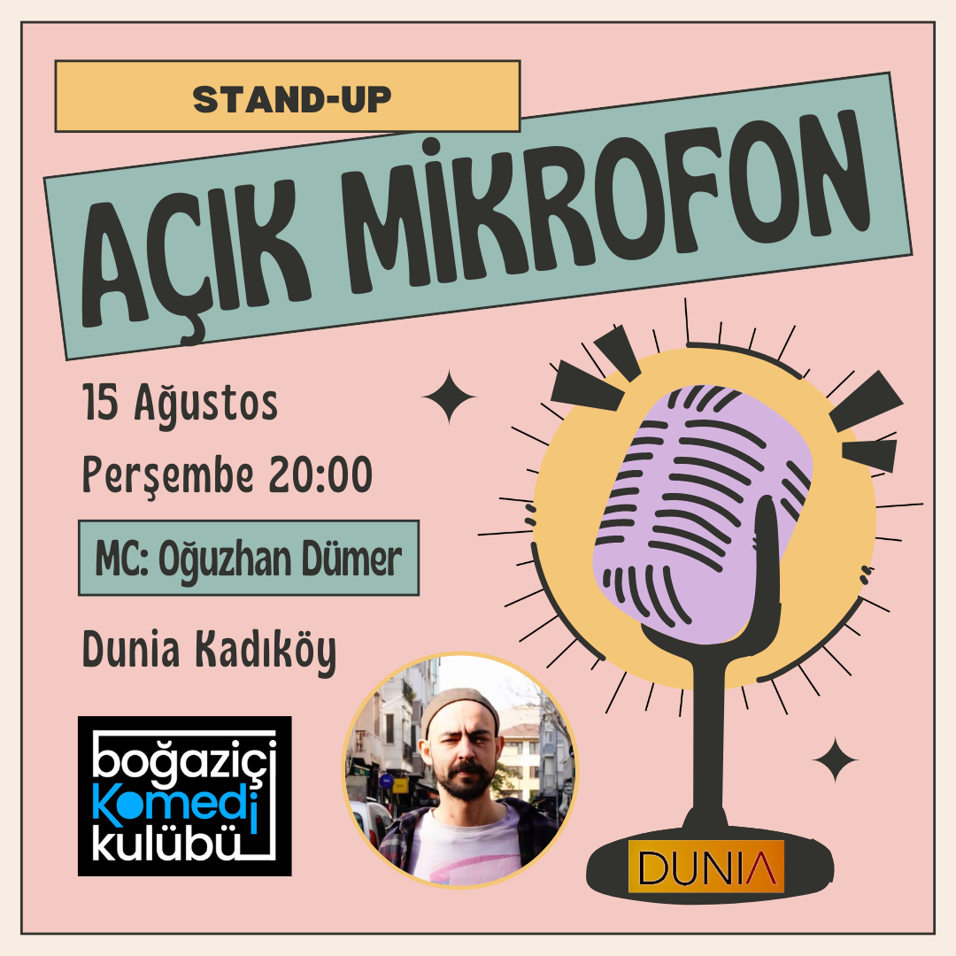 Kadıköy Açık Mikrofon Stand-up Gecesi - Boğaziçi Komedi Kulübü