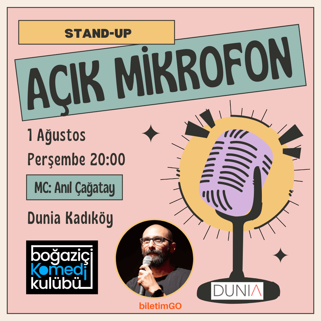 Kadıköy Açık Mikrofon Stand-up Gecesi - Boğaziçi Komedi Kulübü