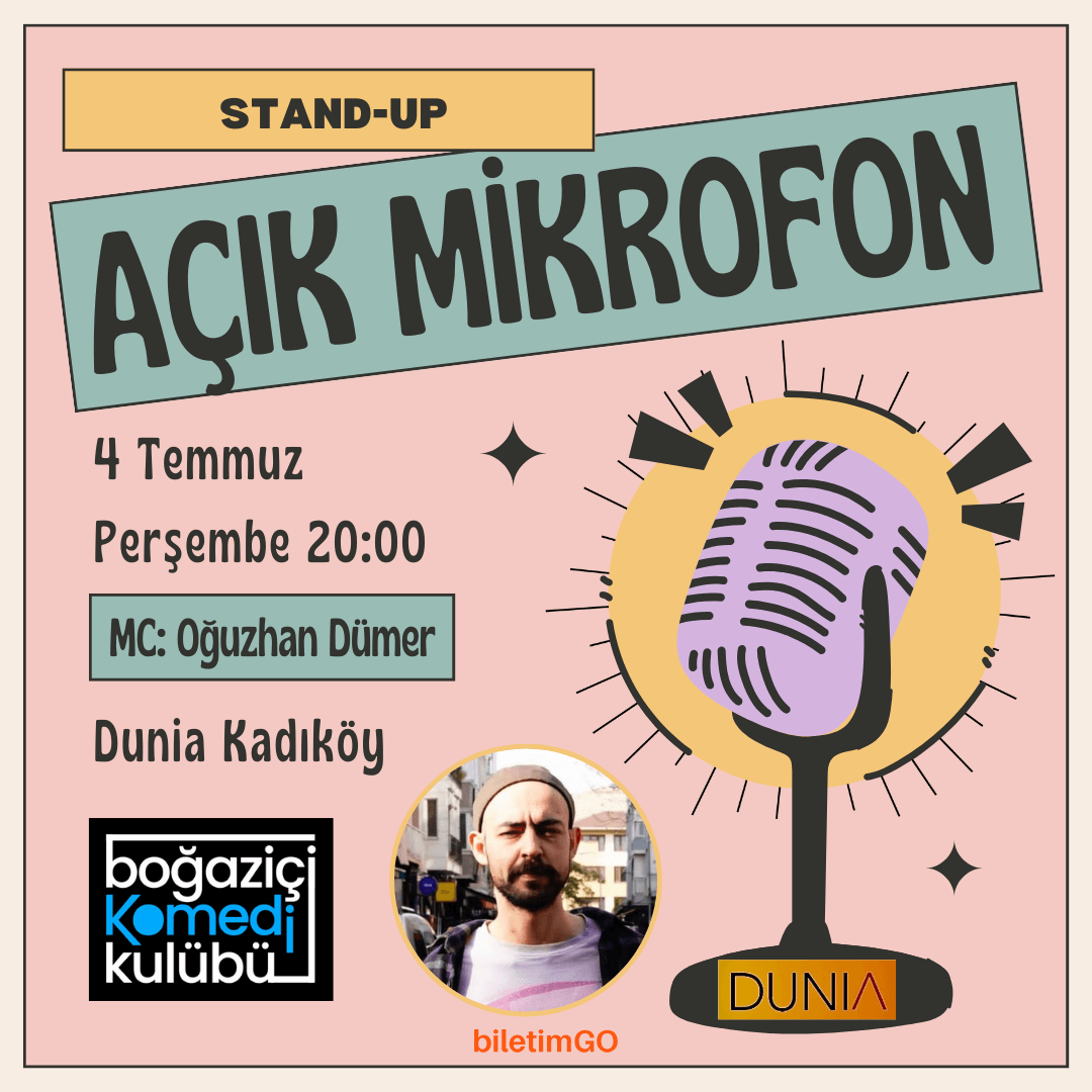 Kadıköy Açık Mikrofon Stand-up Gecesi - Boğaziçi Komedi Kulübü