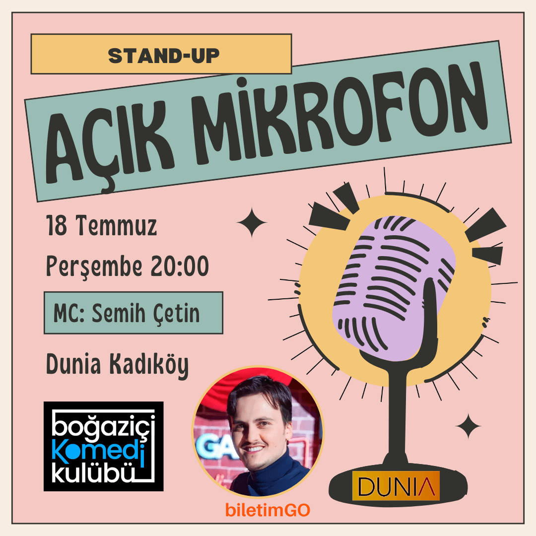 Kadıköy Açık Mikrofon Stand-up Gecesi - Boğaziçi Komedi Kulübü