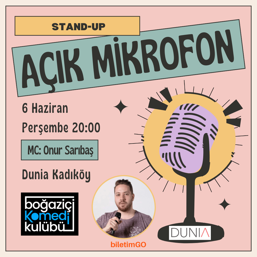 Kadıköy Açık Mikrofon Stand-up Gecesi - Boğaziçi Komedi Kulübü