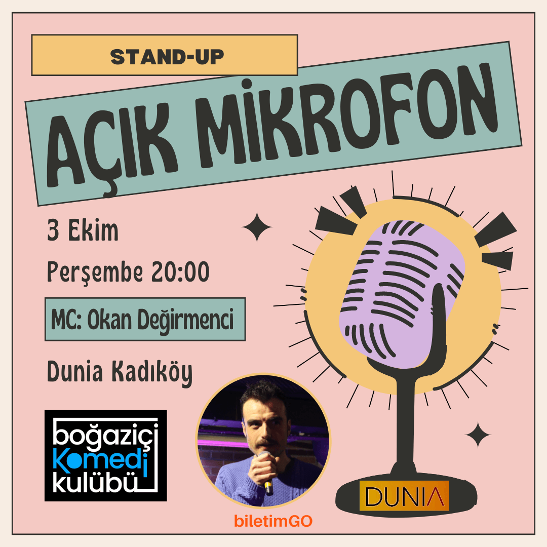 Kadıköy Açık Mikrofon Stand-up Gecesi - Boğaziçi Komedi Kulübü