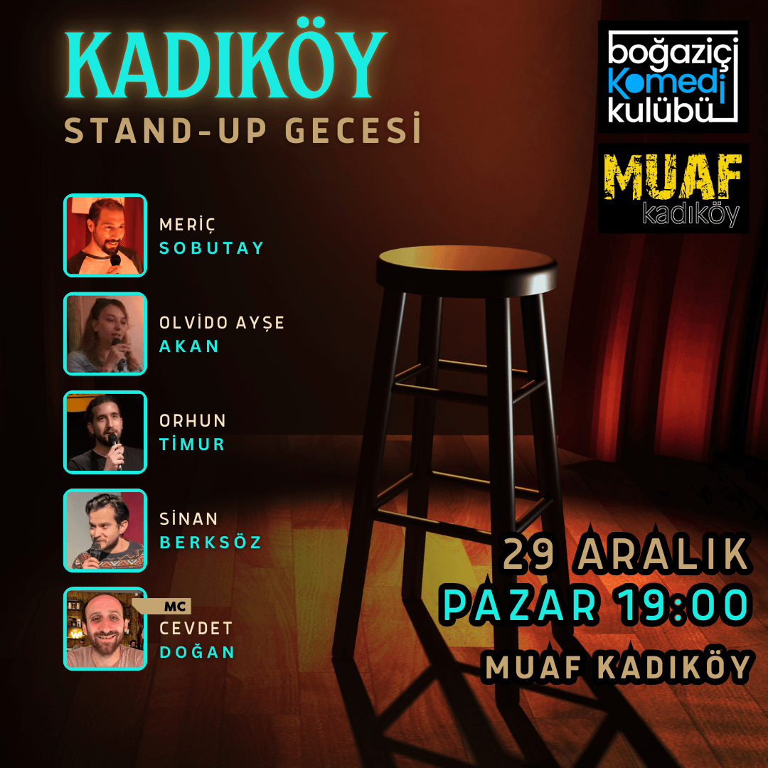 Kadıköy Stand-up Gecesi - Boğaziçi Komedi Kulübü