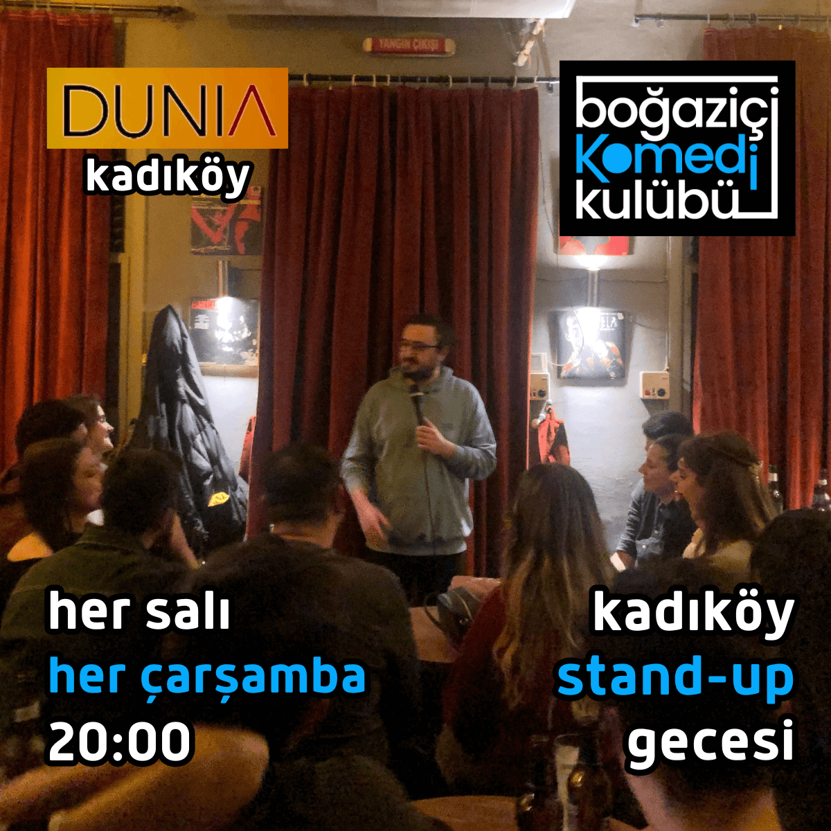 Kadıköy Stand-up Gecesi - Boğaziçi Komedi Kulübü
