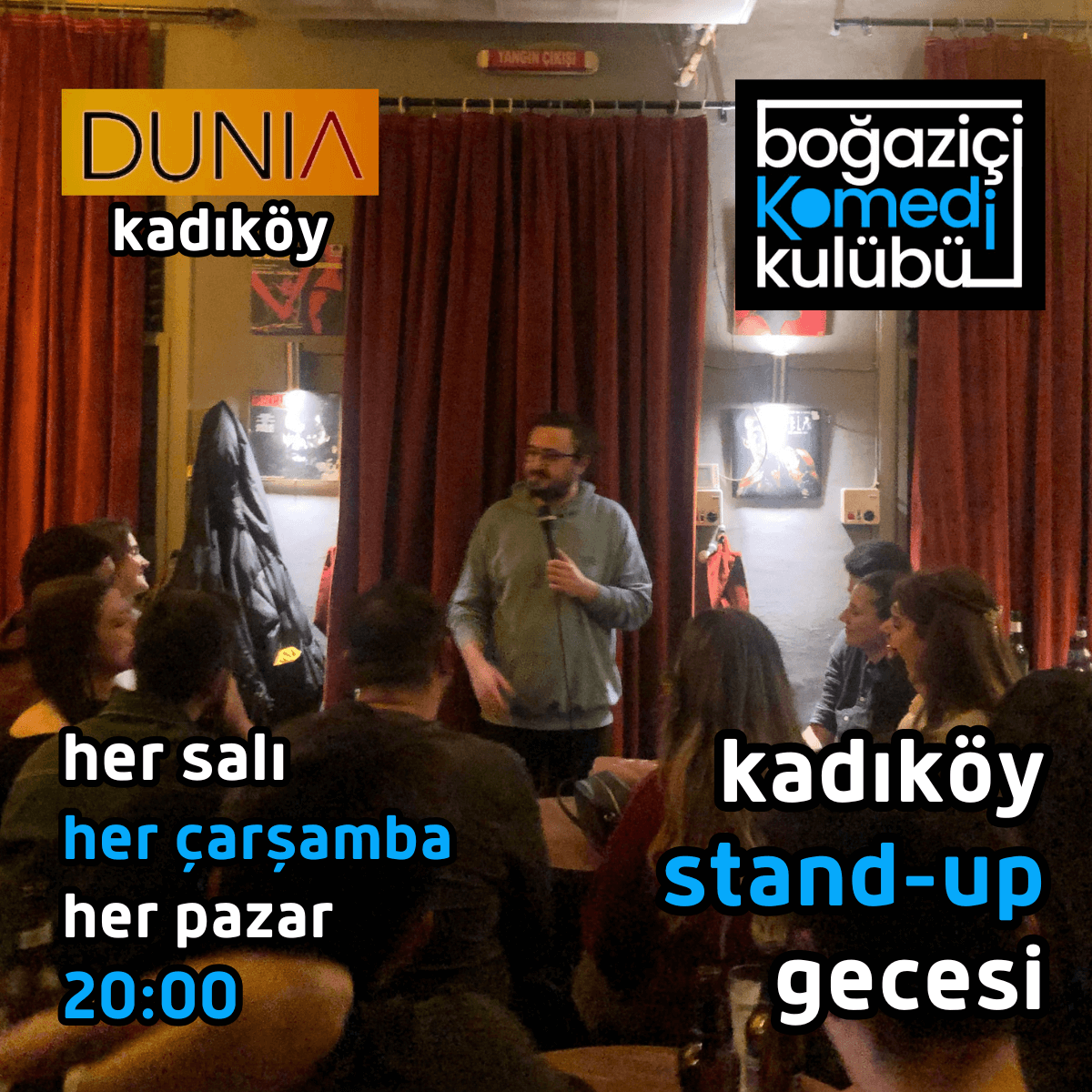 Kadıköy Stand-up Gecesi - Boğaziçi Komedi Kulübü