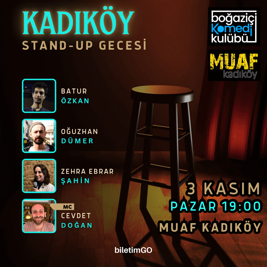 Kadıköy Stand-up Gecesi - Boğaziçi Komedi Kulübü