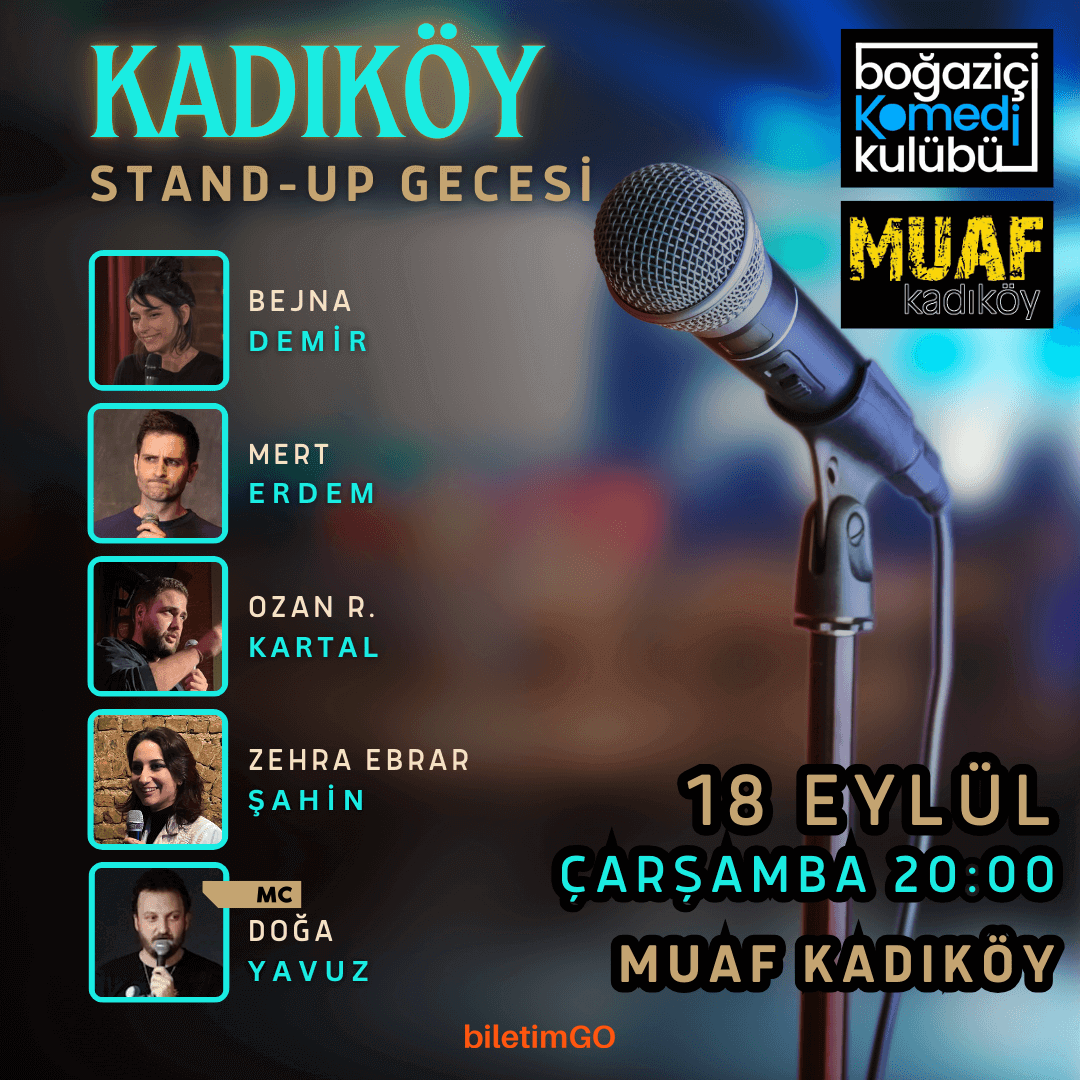 Kadıköy Stand-up Gecesi - Boğaziçi Komedi Kulübü