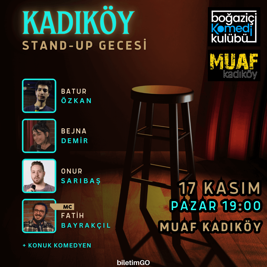 Kadıköy Stand-up Gecesi - Boğaziçi Komedi Kulübü