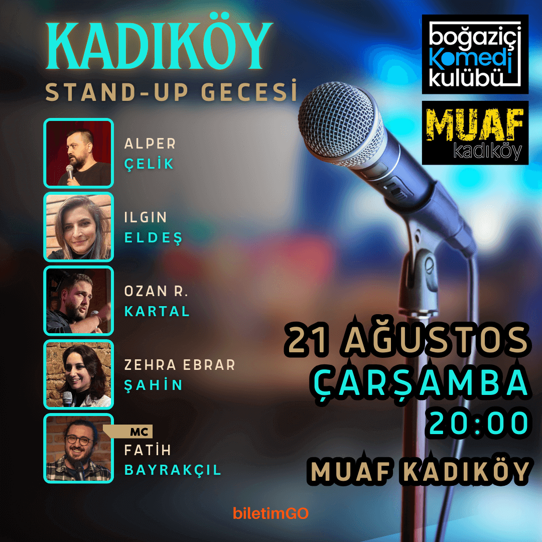 Kadıköy Stand-up Gecesi - Boğaziçi Komedi Kulübü