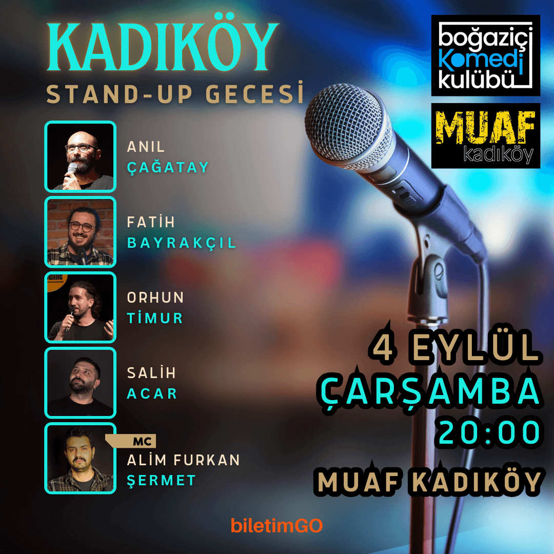 Kadıköy Stand-up Gecesi - Boğaziçi Komedi Kulübü
