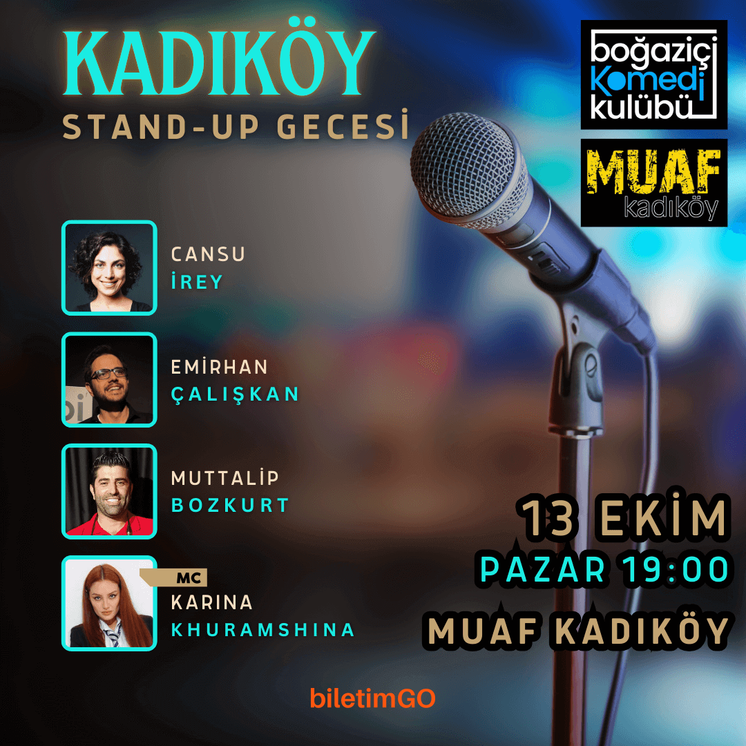 Kadıköy Stand-up Gecesi - Boğaziçi Komedi Kulübü