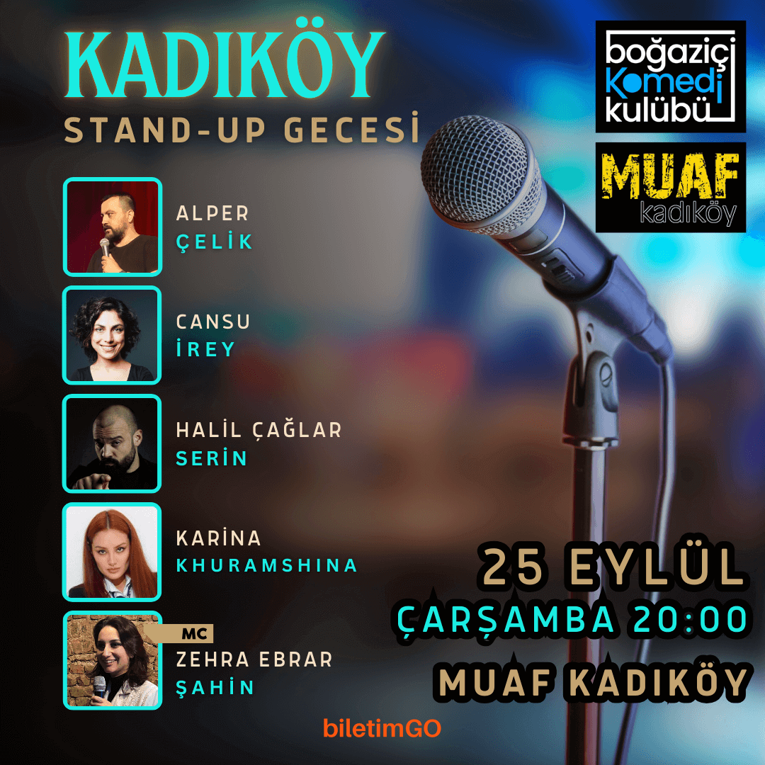 Kadıköy Stand-up Gecesi - Boğaziçi Komedi Kulübü