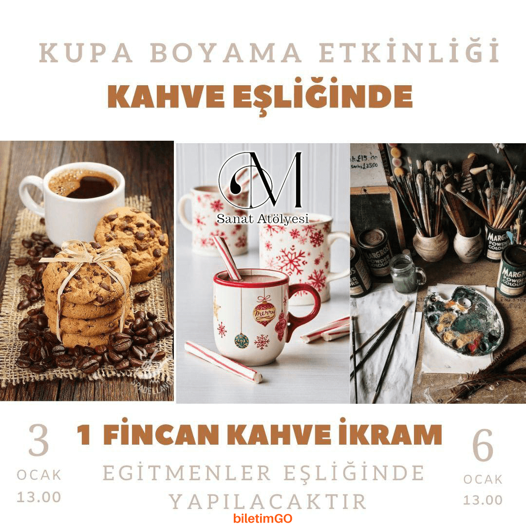 Kahve Eşliğinde Kupa Boyama Etkinliği