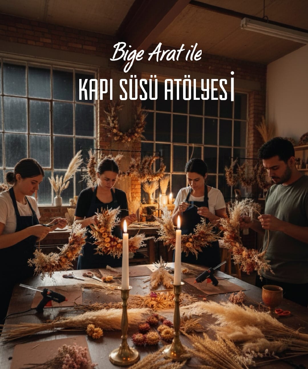 Kapı süsü tasarım atölyesi akşam gurubu