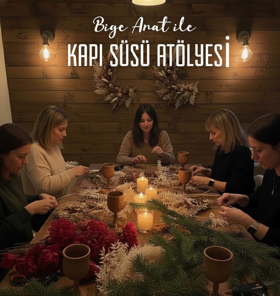 Kapı süsü tasarım atölyesi (yeni yıl konseptli)akşam gurubu