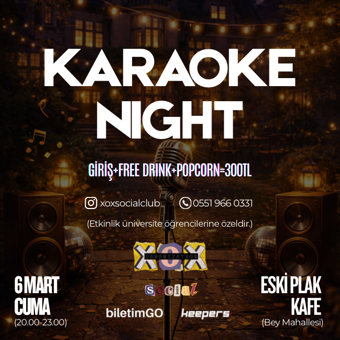 XOX SOCIAL KARAOKE NIGHT