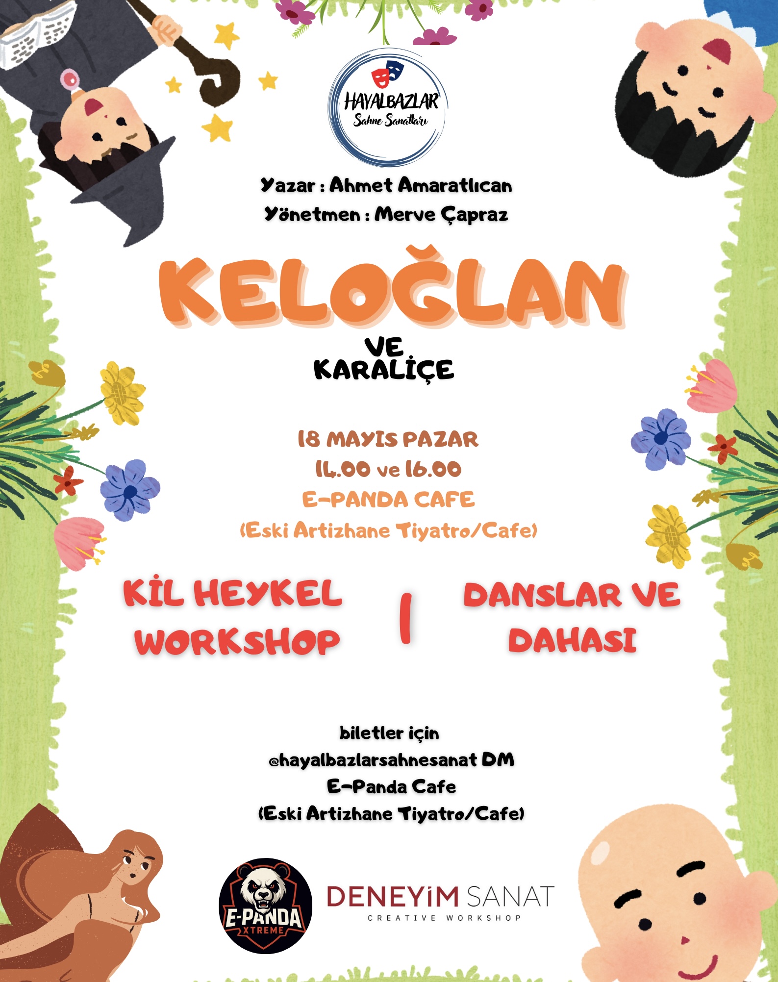 Keloğlan ve Karaliçe,Kil Heykel Workshop