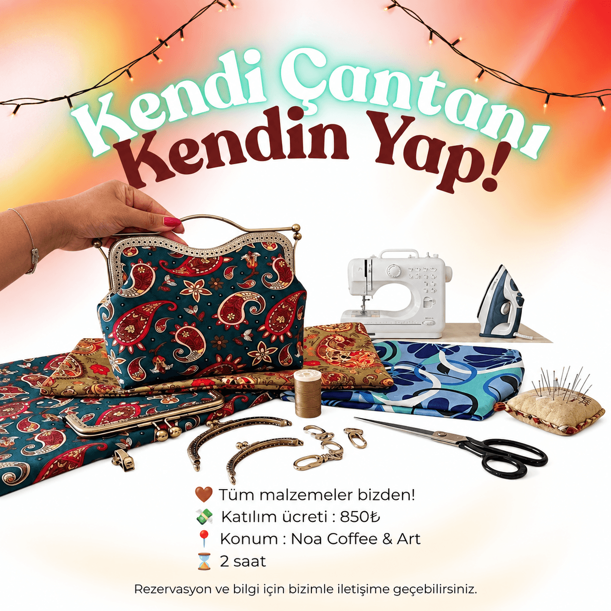 KENDİ ÇANTANI KENDİN TASARLA WORKSHOP ANKARA