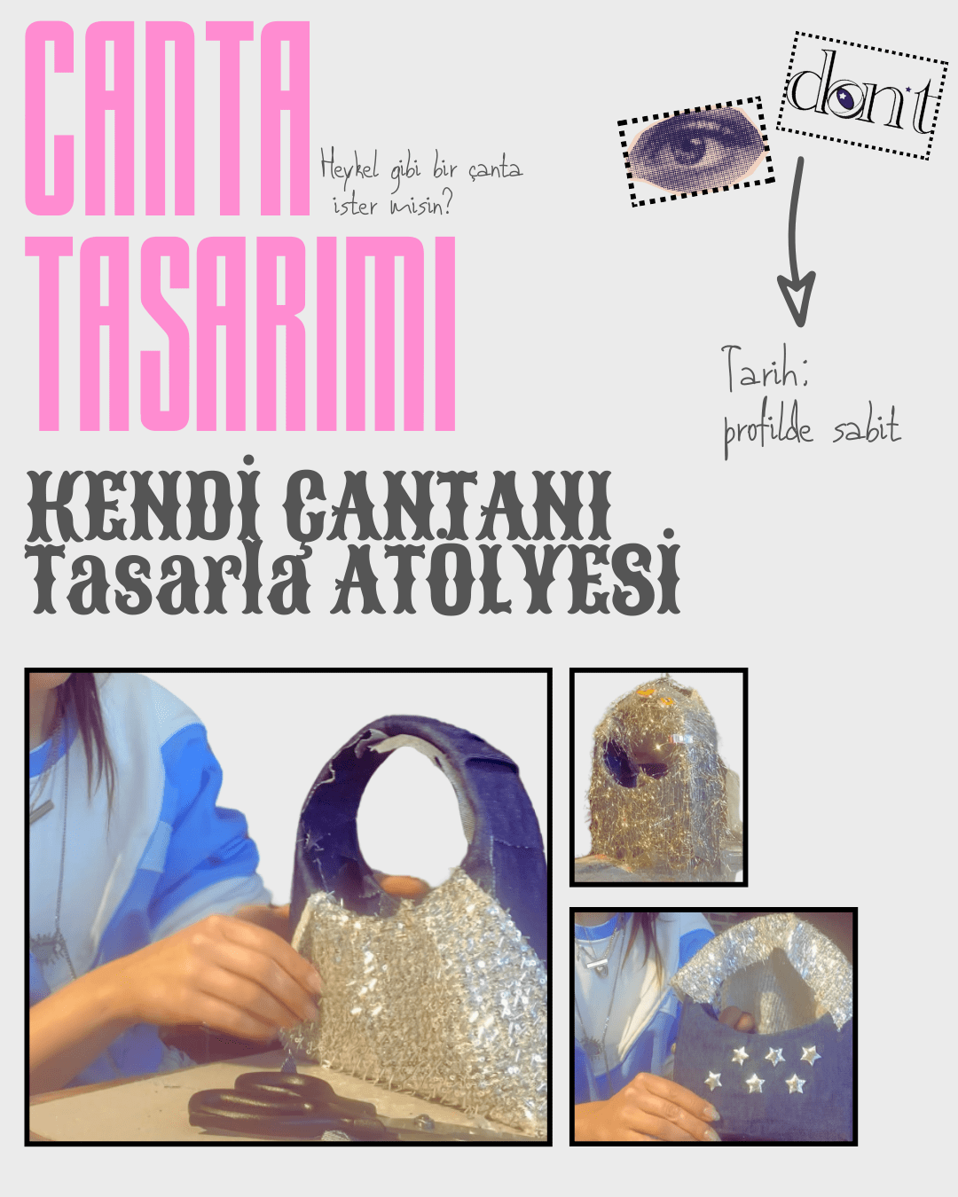 Kendi Çantanı Tasarla Atölyesi (Yetişkinler için)