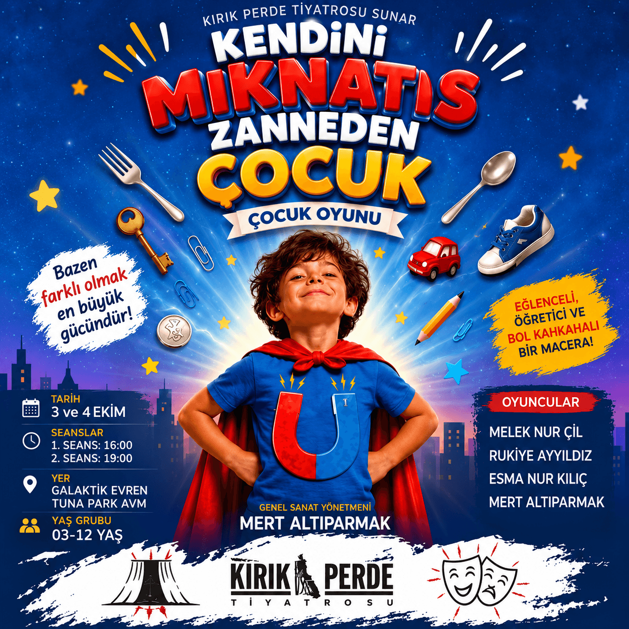 Kendini Mıknatıs Zanneden Çocuk etkinlik afişi