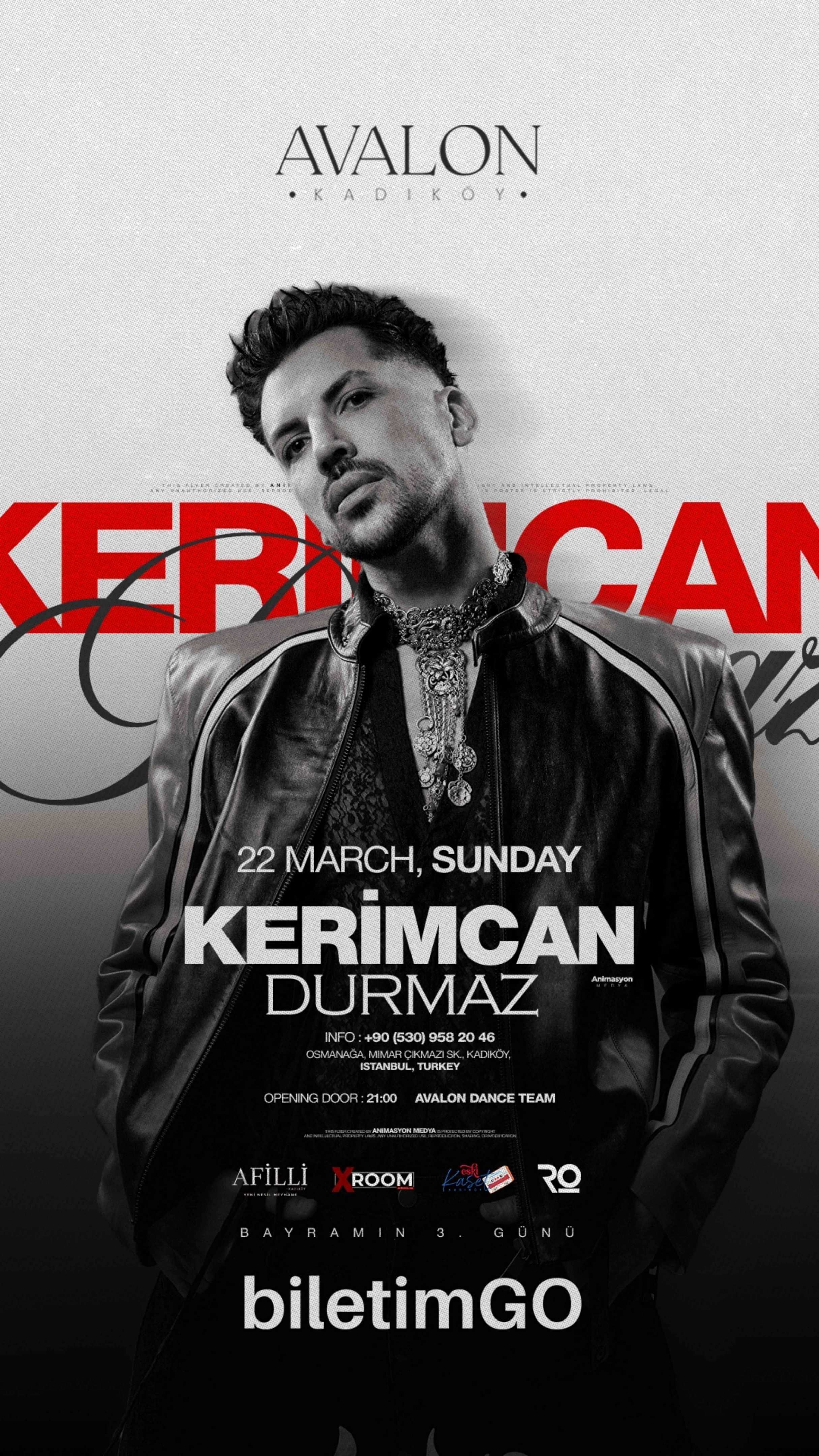 KERİMCAN DURMAZ AVALON KADIKÖY KONSERİ