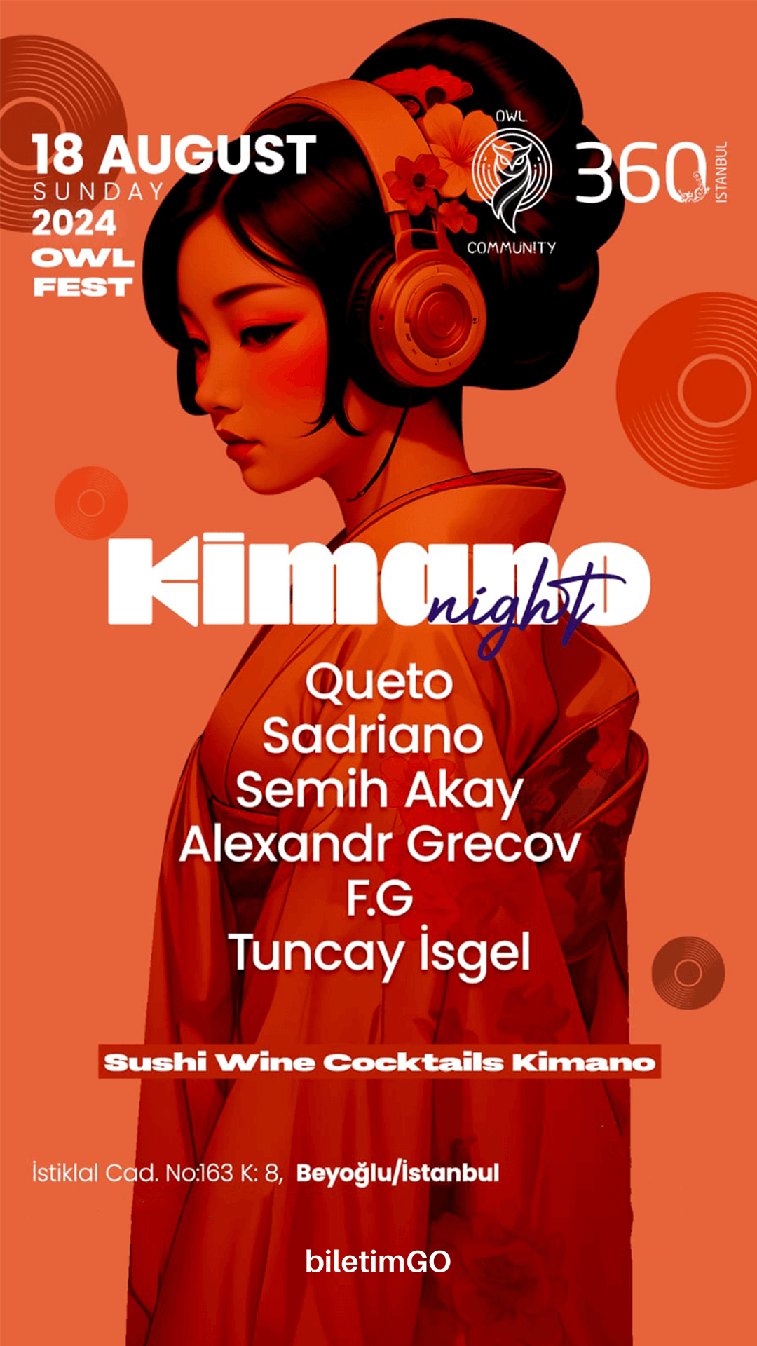 Kimano Night at 360 Istanbul