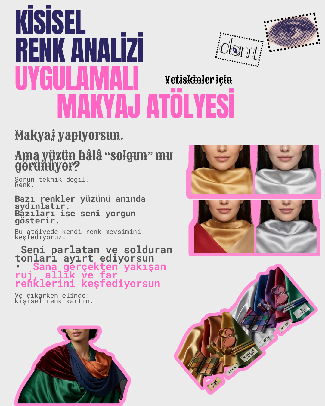 KİŞİSEL RENK ANALİZİ & UYGULAMALI MAKYAJ ATÖLYESİ