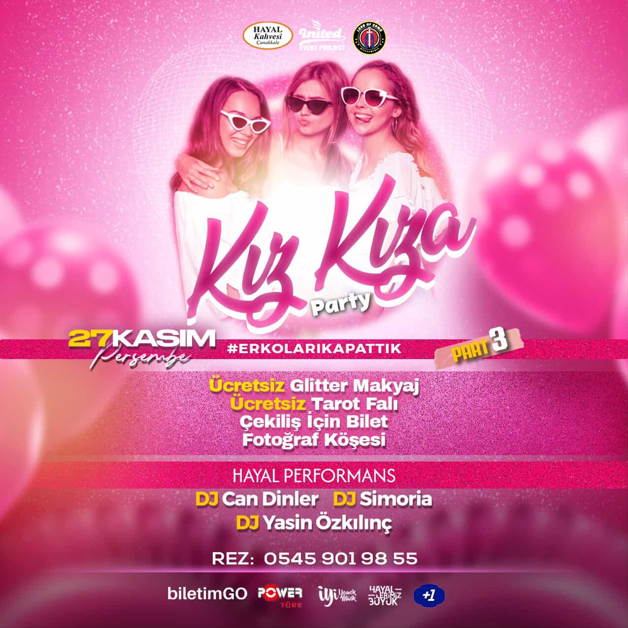 KIZ KIZA PARTY / PART 3 @HayalKahvesiÇanakkale
