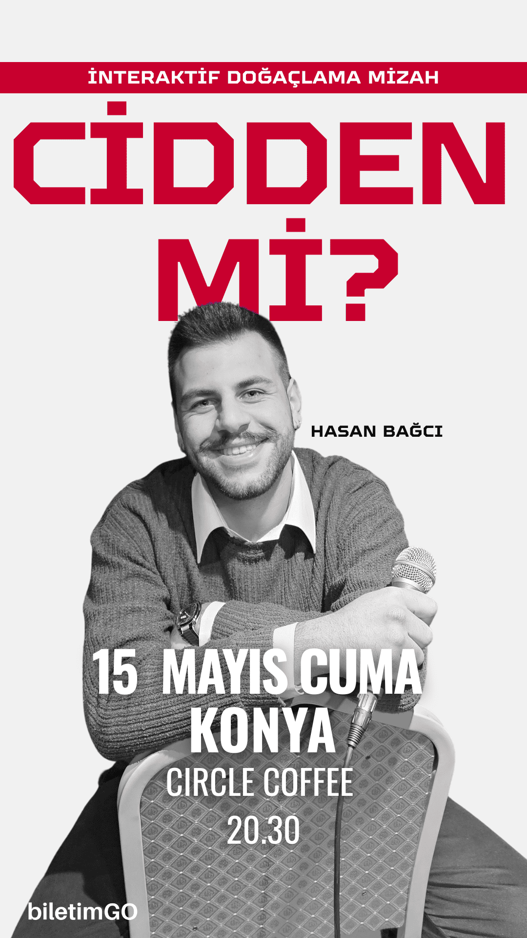 KONYA CIRCLE COFFEE - CİDDEN Mİ? - İnteraktif Doğaçlama Mizah - Hasan Bağcı