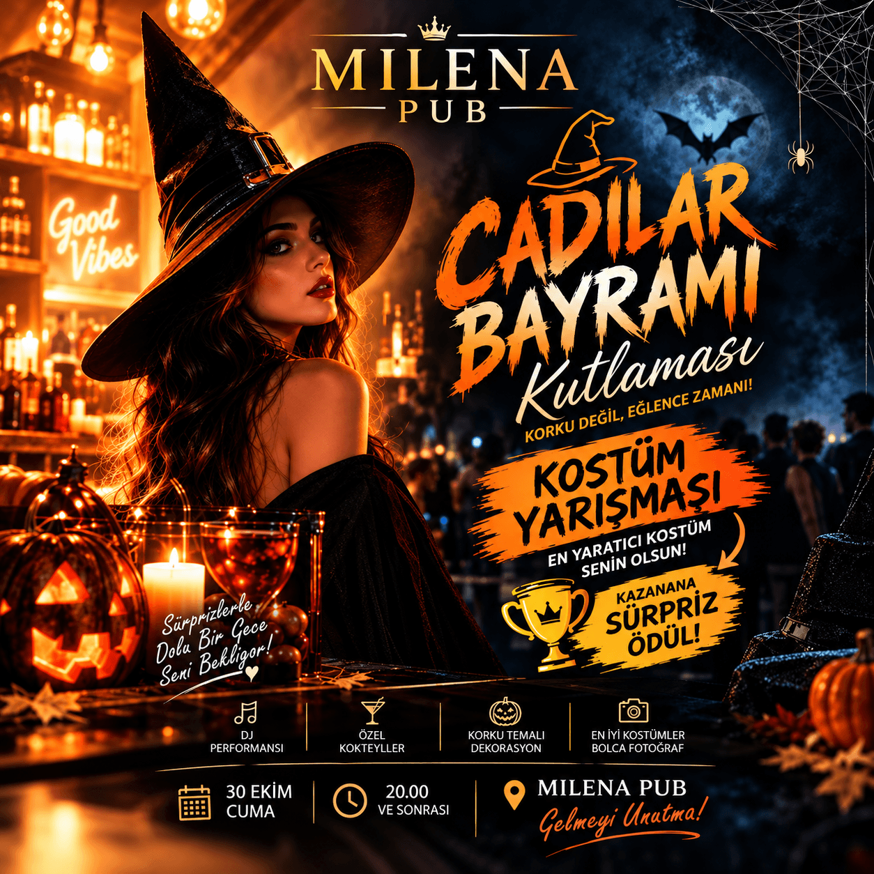 Kostümlü Halloween Partisi (ÖDÜLLÜ)