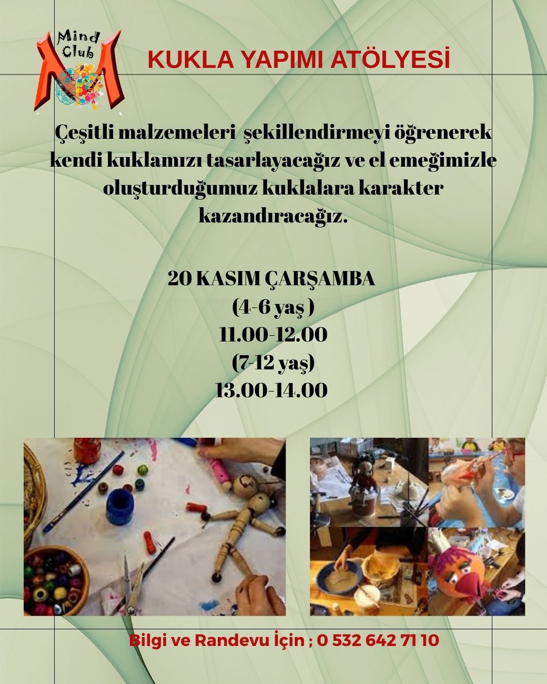 KUKLA YAPIMI ATÖLYESİ (7-12)