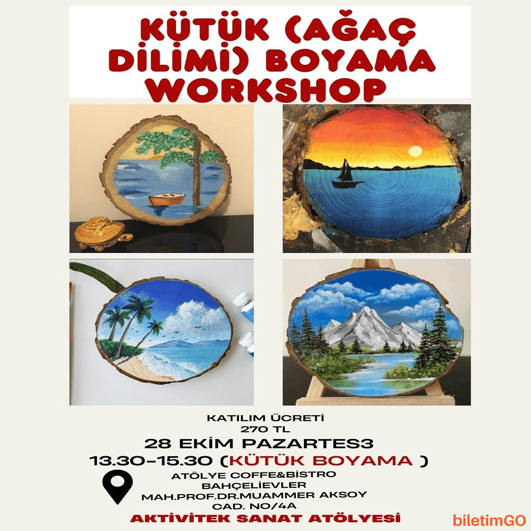 Kütük Boyama Workshop