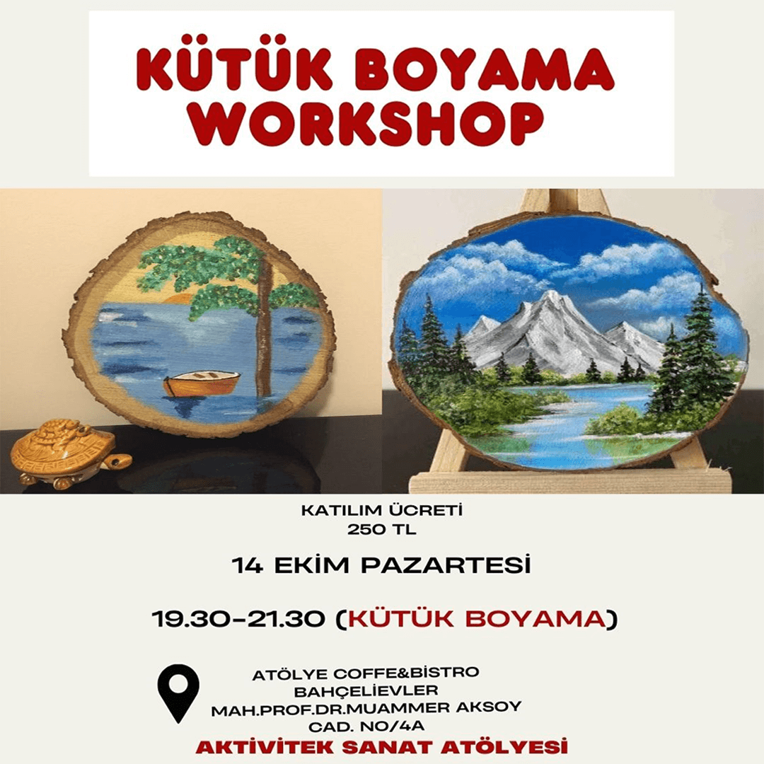Kütük Boyama Workshop