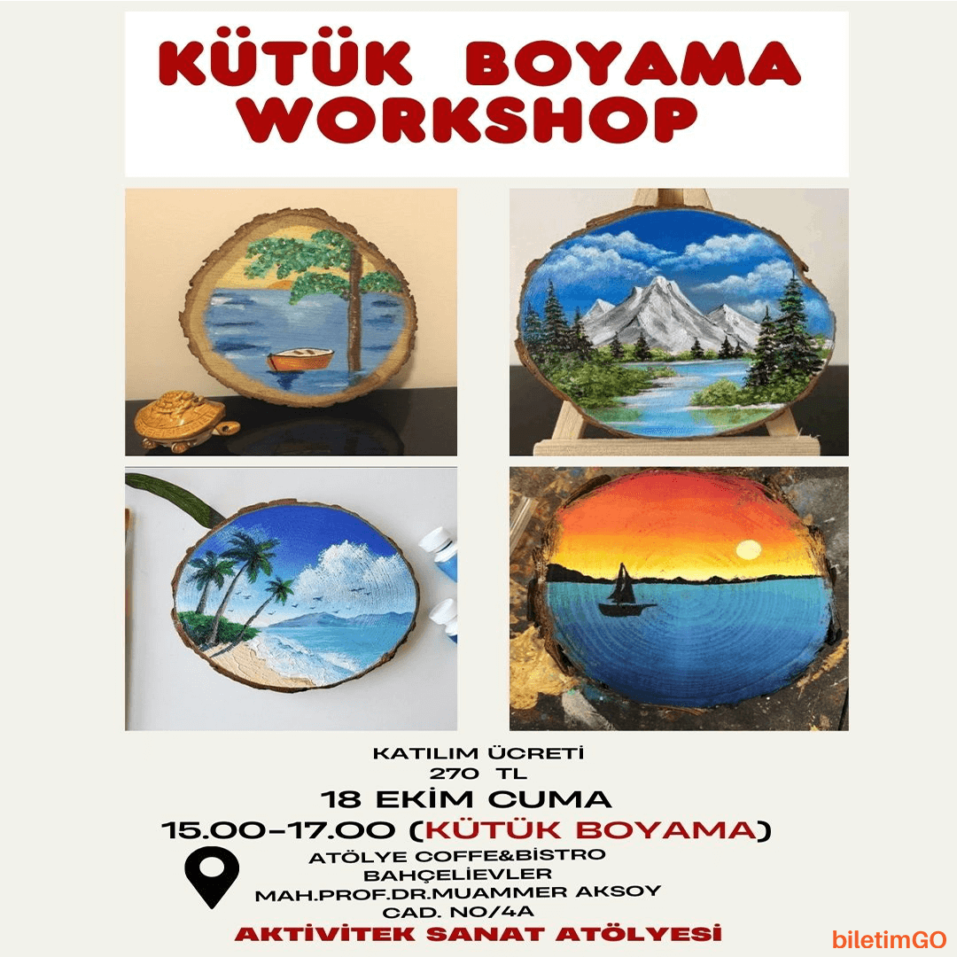 Kütük Boyama Workshop