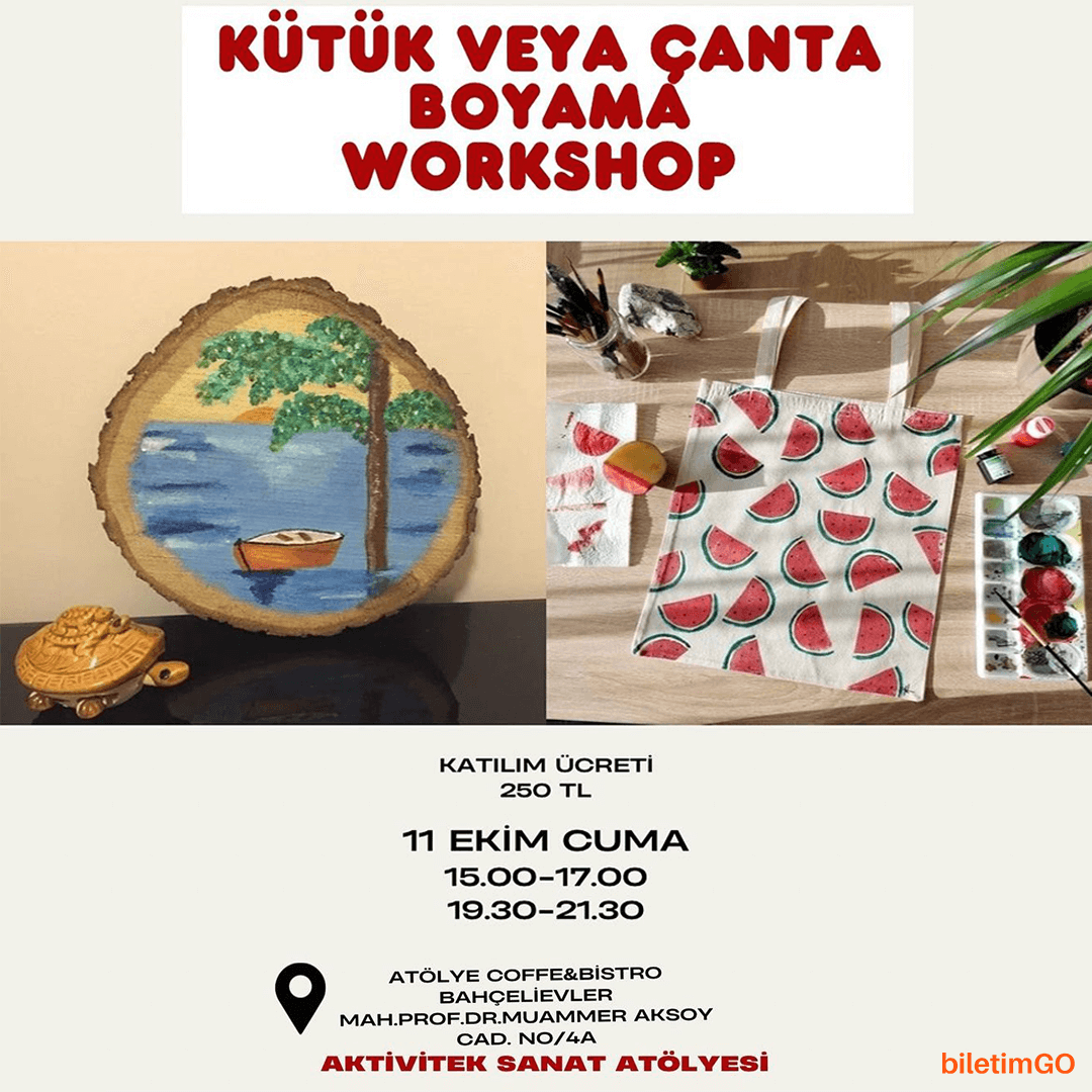 Kütük Boyama Workshop