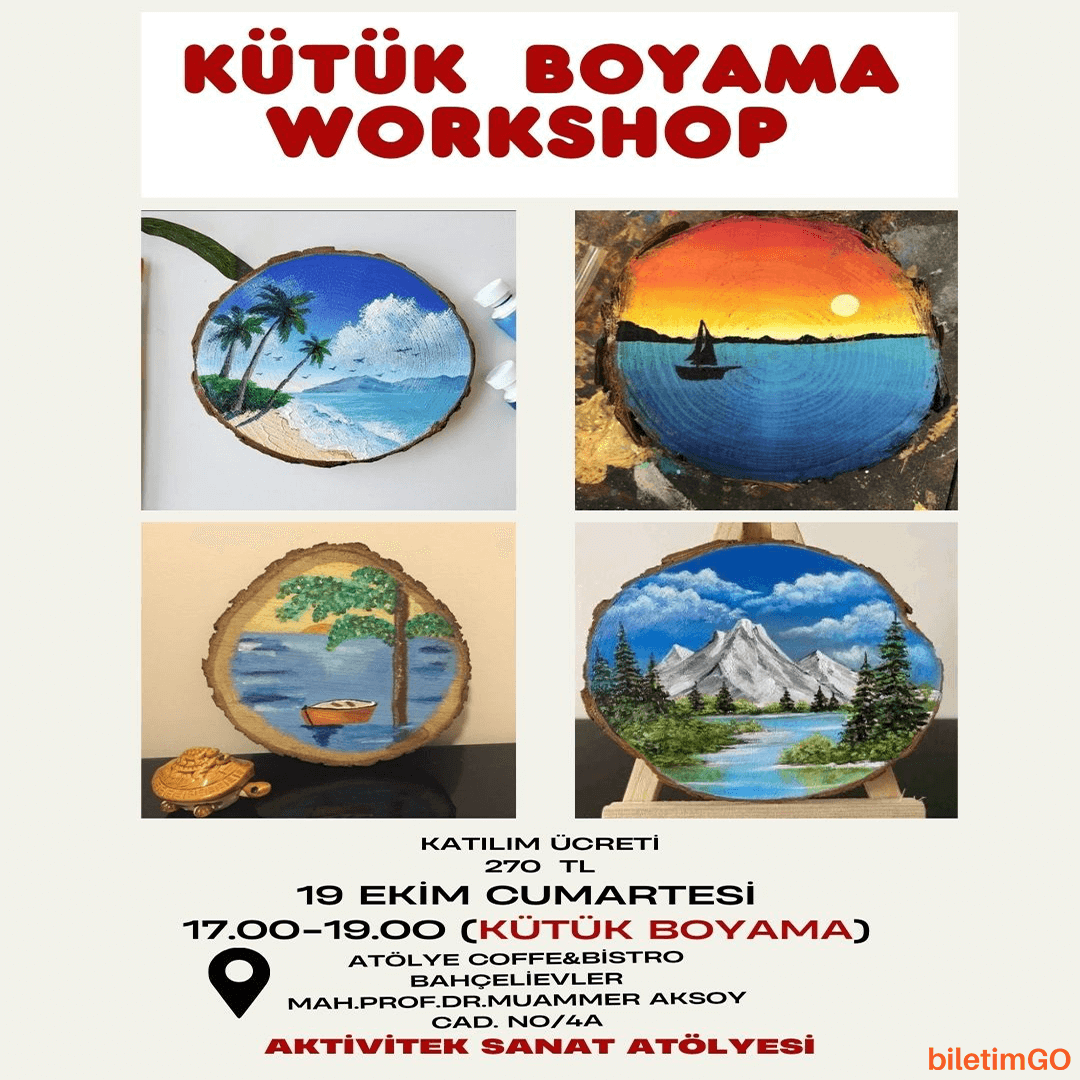 Kütük Boyama Workshop