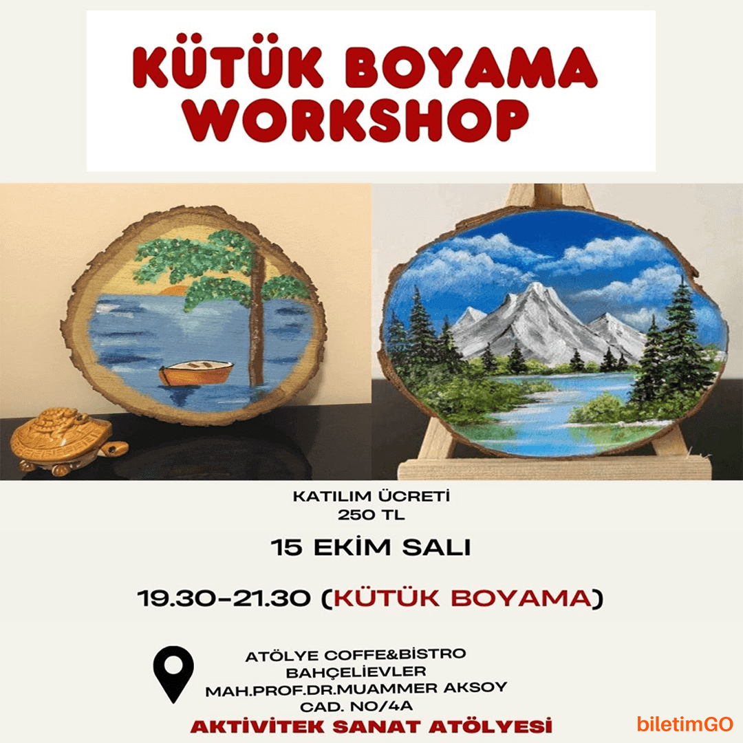Kütük Boyama Workshop