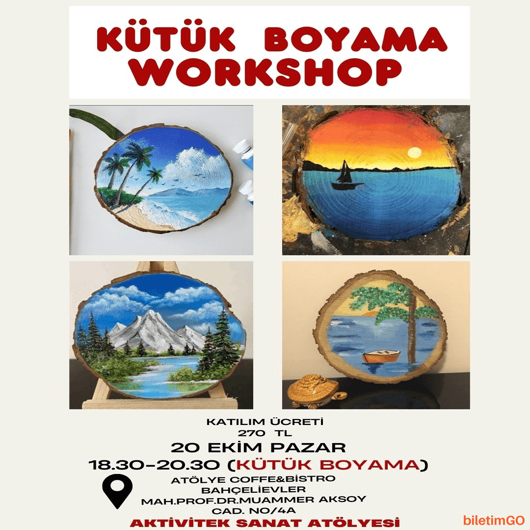 Kütük Boyama Workshop