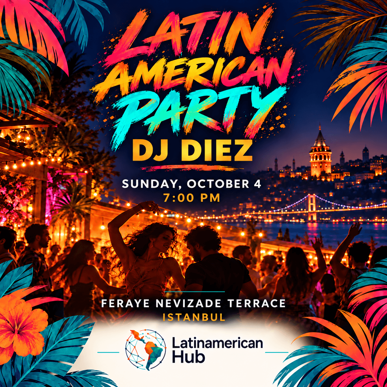 LATIN AMERICAN PARTY etkinlik afişi