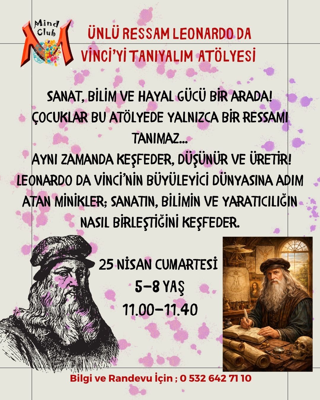 Leonardo Da Vinci'yi Tanıyalım Atölyesi