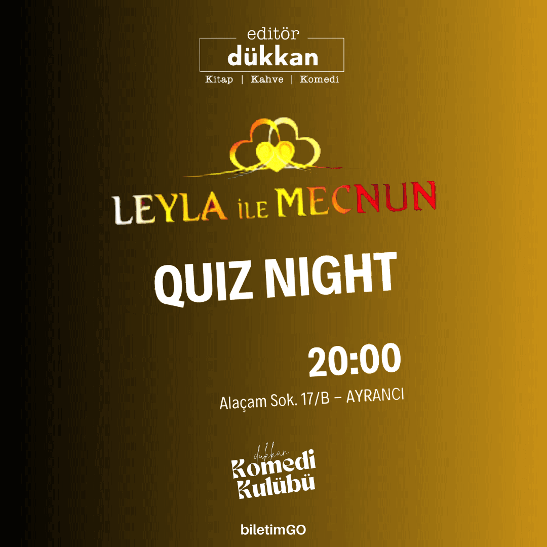 Editör Dükkan Quiz Night - 20 Şubat