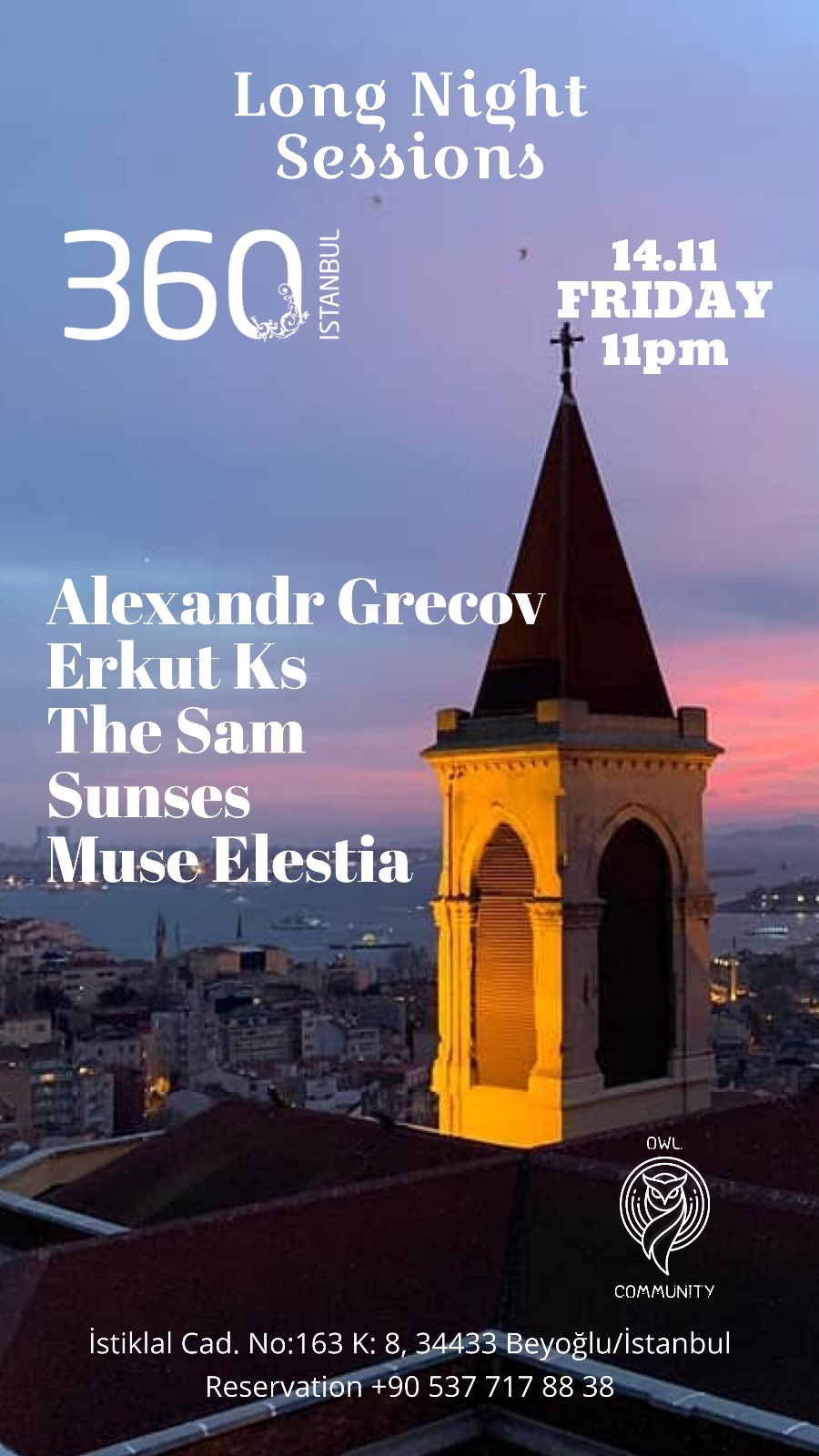 Long Night Sessions at 360 Istanbul