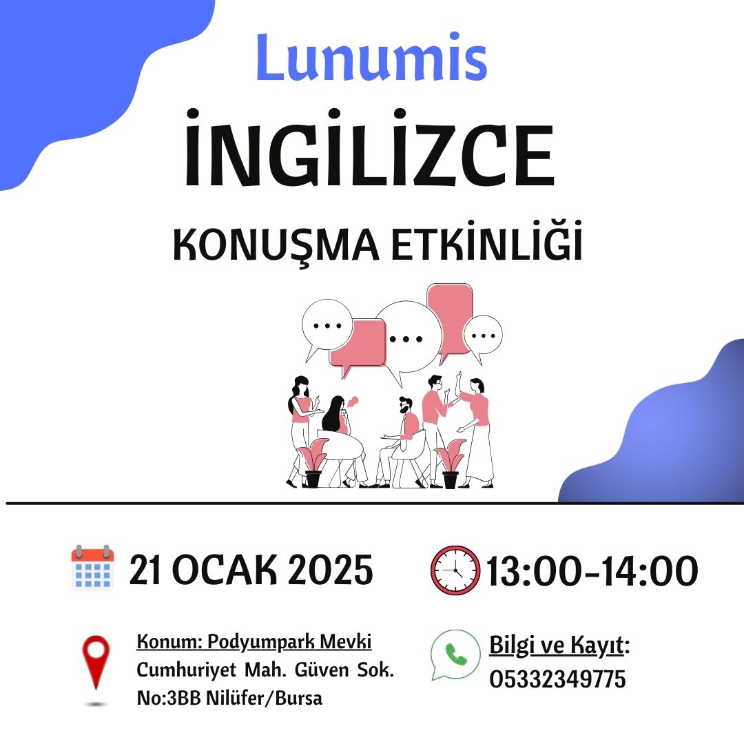 Lunumis İngilizce Konuşma Etkinliği