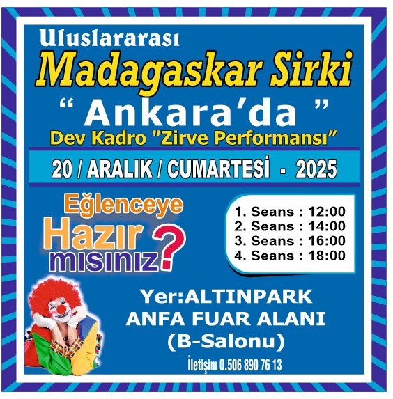 Madagaskar Sirki - Büyülü Dünya Turu - Ankara