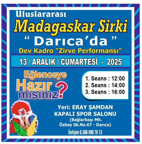 Madagaskar Sirki - Büyülü Dünya Turu - Darıca
