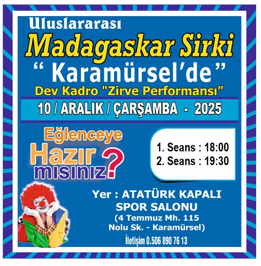 Madagaskar Sirki - Büyülü Dünya Turu - Karamürsel