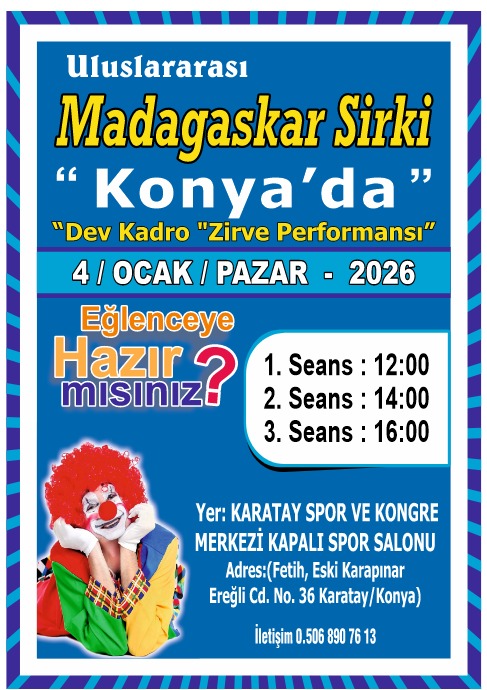 Madagaskar Sirki - Büyülü Dünya Turu - Konya