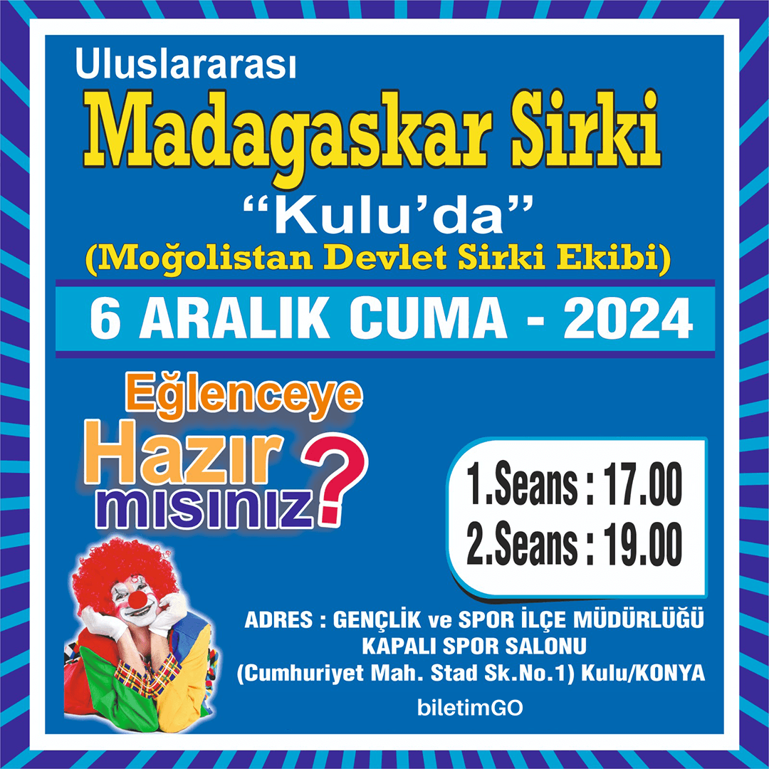 Madagaskar Sirki - Büyülü Dünya Turu - Kulu