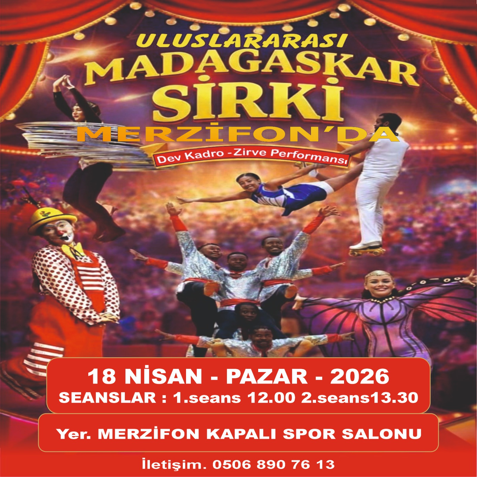 Madagaskar Sirki - Büyülü Dünya Turu - Merzifon