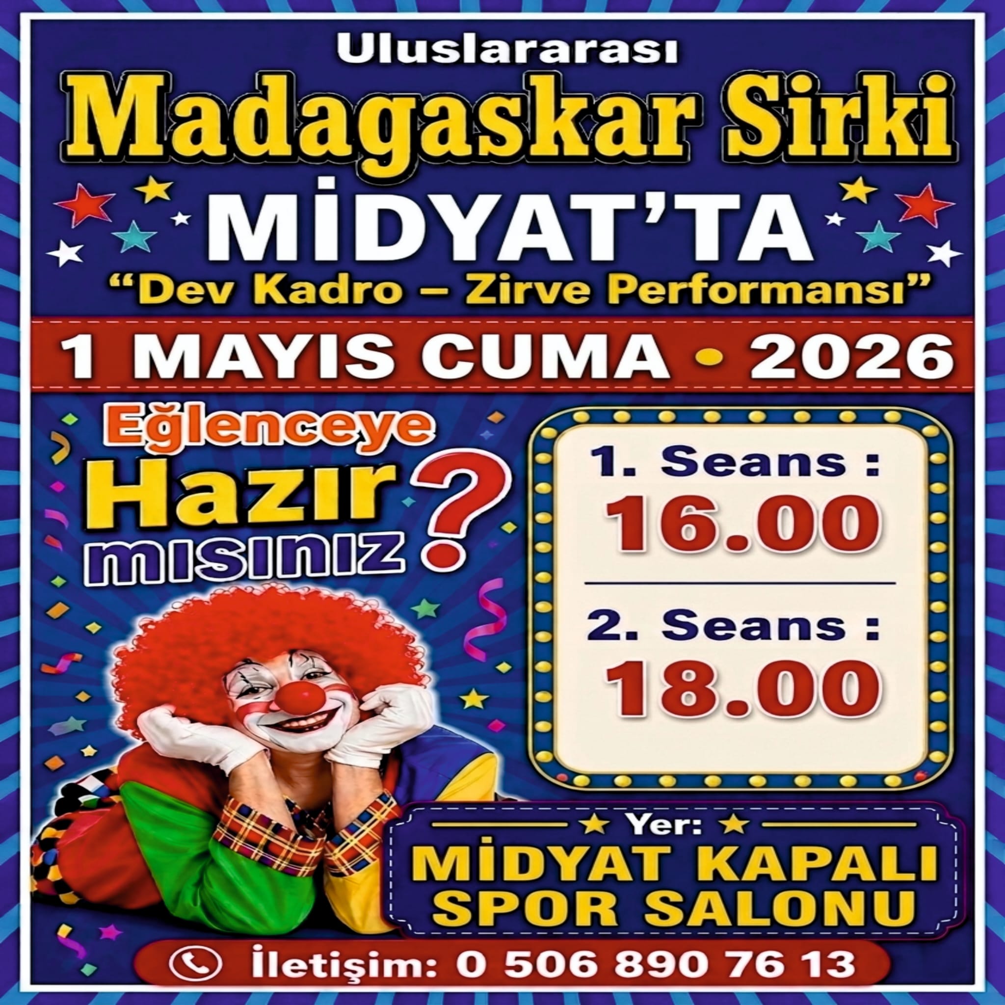 Madagaskar Sirki - Büyülü Dünya Turu - Midyat